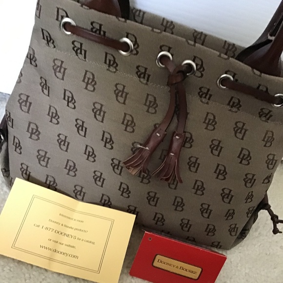 DOONEY & BOURKE MINI TASSEL LOGO HANDBAG - Picture 8 of 16